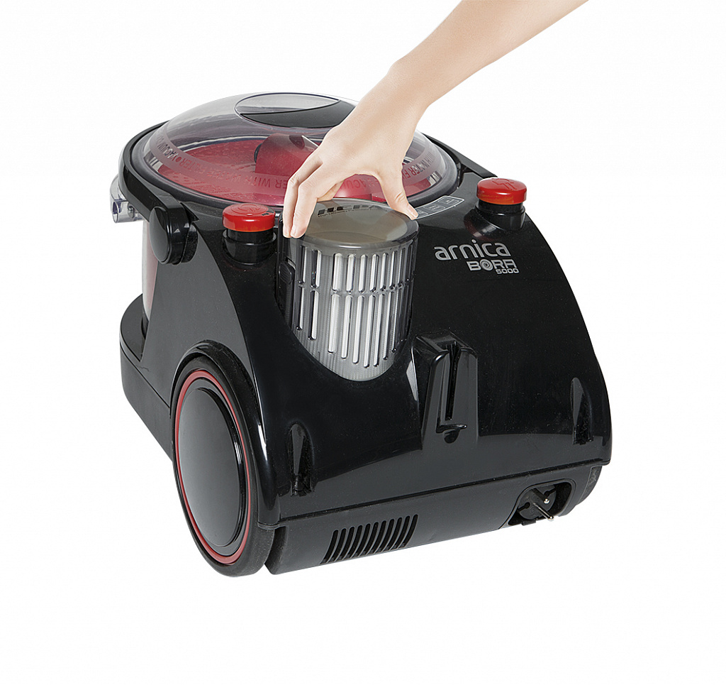 Пылесос Arnica Bora 5000 с аквафильтром, красный - 15